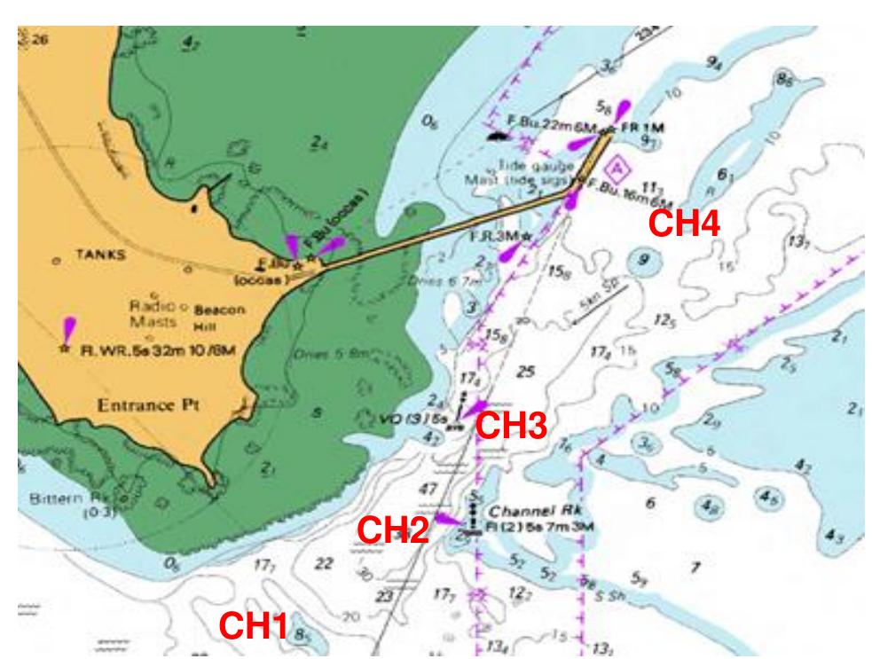 Chart showing the approach into the port of broome (ch1)