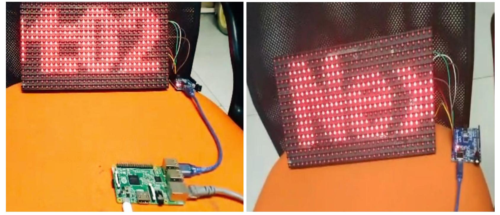 1.display of real time v. results