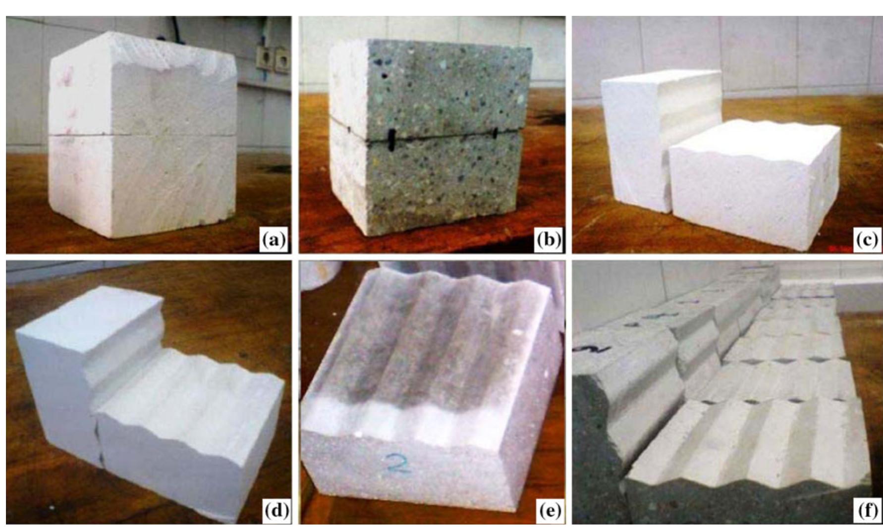 A planer plaster joint; b planer concrete joint; ¢ plaster