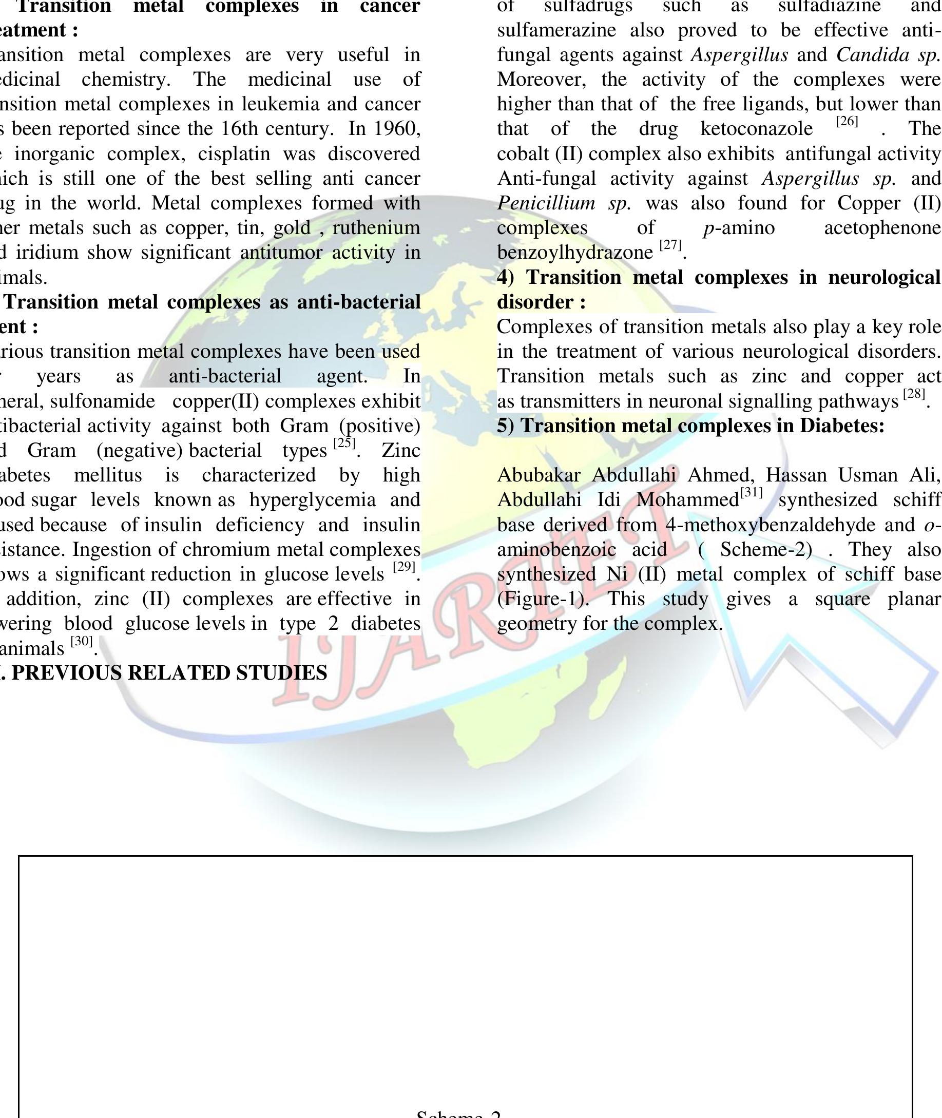 (PDF) Biological Activities of Metal Complexes of Schiff Bases -A Review