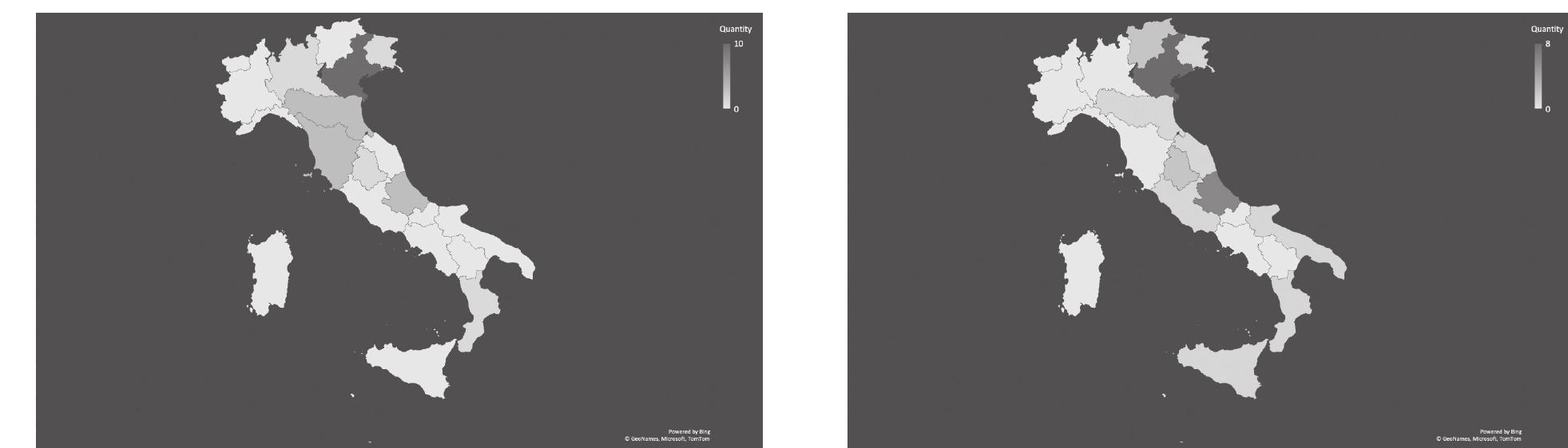 I if, 3. Choropleth map of Cetona (left) and tt Coe rl HD ype sword in Italian peninsula (13th to 11th C centuries BC) sorted by modern regions (see ae rawing by R.F. Peixoto. 