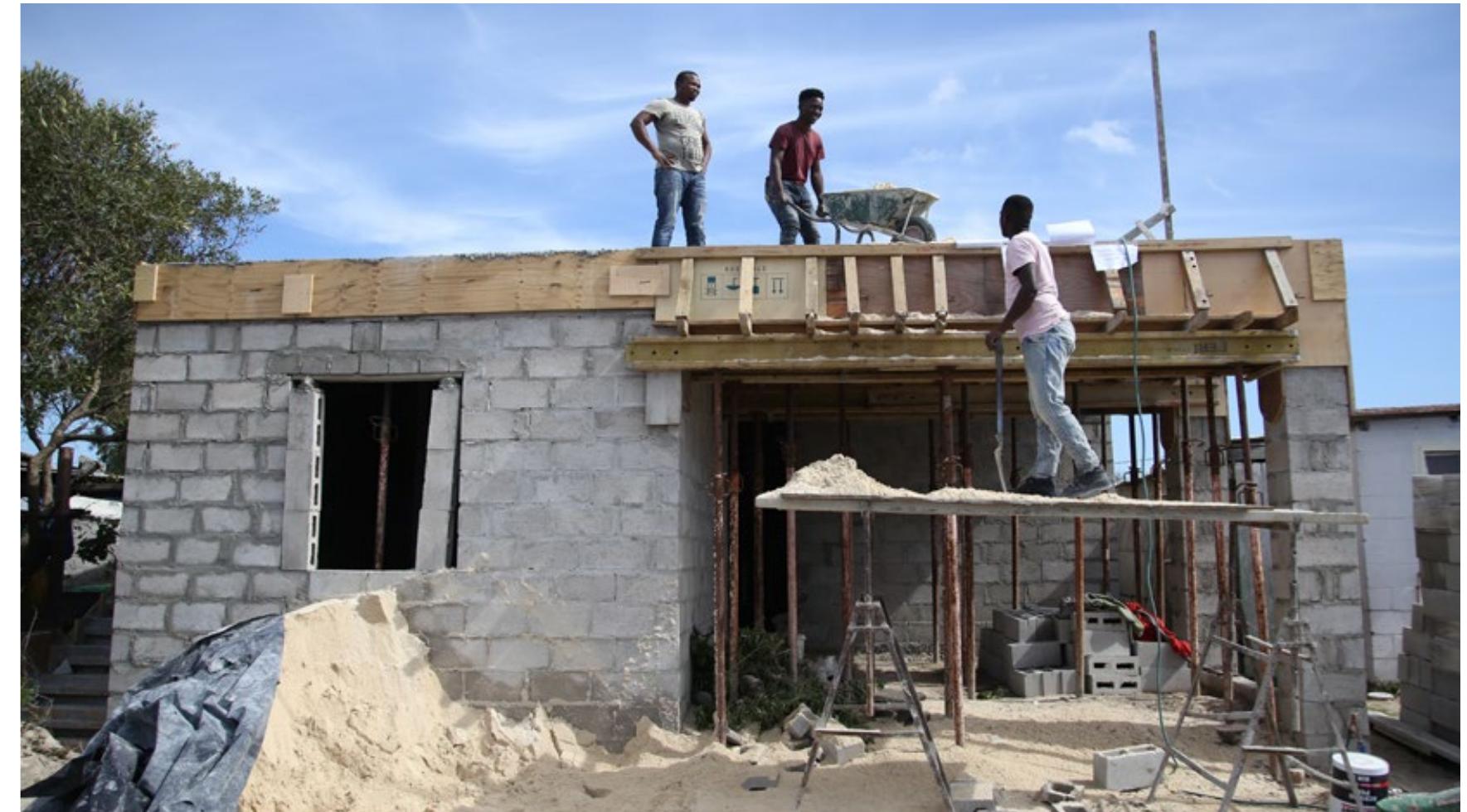 Below: Micro-developers contribute to the local economy by contracting NHBRC accredited contractors to implement affordable rental projects. 