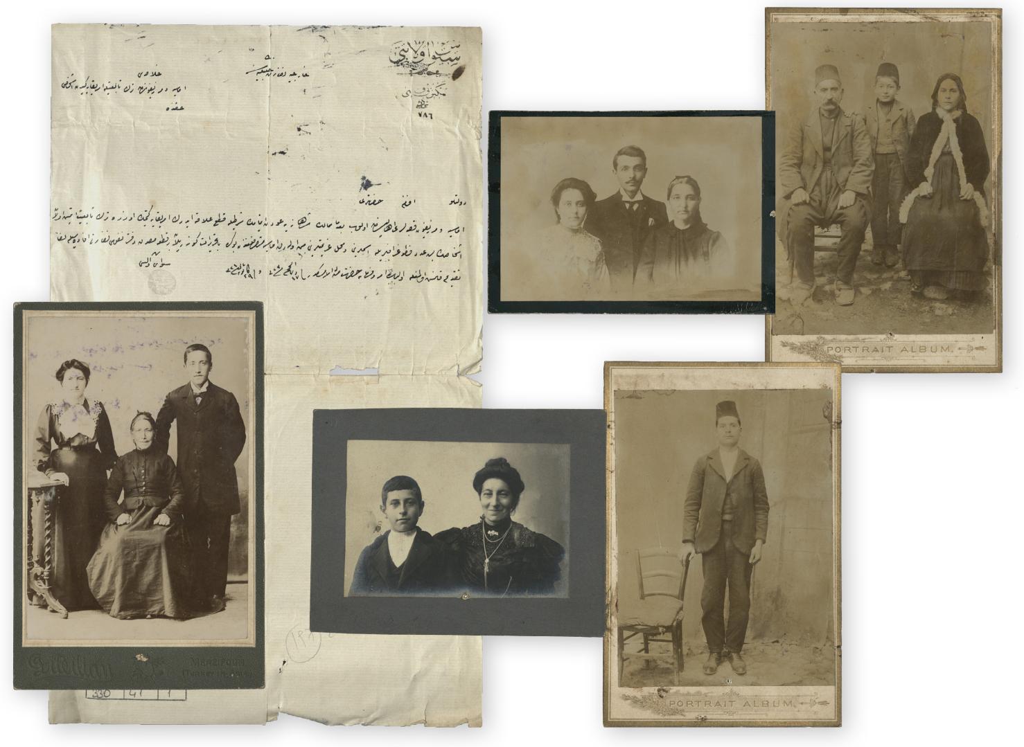 <_  If we look at the families in the portraits wrapped in the  sheet of paper trac  king the steps of their expatriation, they  ll share the bureaucratic status of no longer being Ottoman  subjects (Figure 3). Washington, DC, w  Yet, looked at from US shores, say, from here the Ottoman consul received the May  1906 notification that these subjects were not to be permitted o return, these individuals found themselves in very different  states of US citizens  hip. Zimriid Kirkjian and her son, Minas,  1ad been sent for by Ziimriid’s husband and Minas’s father,  Arakel, who worked  in a shoe factory in Lynn, Massachusetts,  ind had already naturalized as a US citizen. He had been work- ng through the official channels of the US legation in Istanbul  or several years to  secure his family’s travel.’ According to 